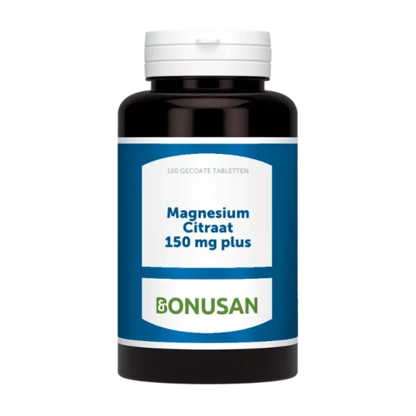 Bonusan Magnesium Citraat 150 mg plus 120 gecoate tabletten