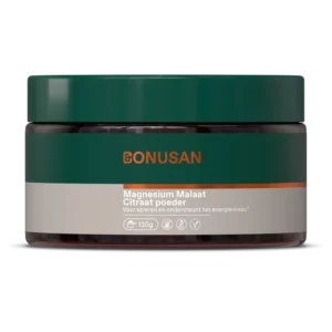 Bonusan Magnesium Malaat Citraat poeder 130 gram poeder