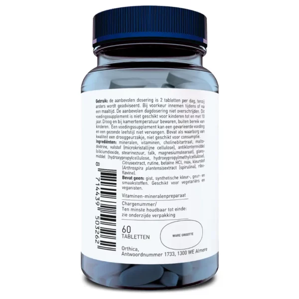 Orthica Multi Vegan 60 Tabletten - Afbeelding 4