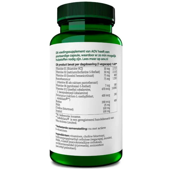 AOV 240 Vitamine B-complex 60 vegacaps - Afbeelding 4