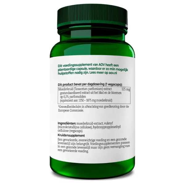 AOV 837 Moederkruid 60 100ml 60 Vegacaps - Afbeelding 4